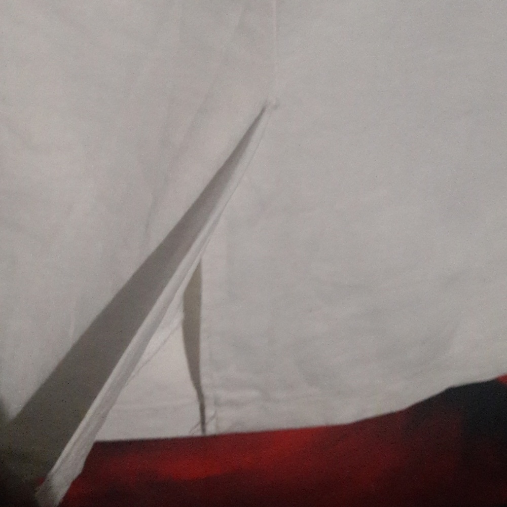 White linen blend Skirt  12 knee length - Picture 4 of 6